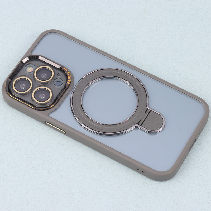 قاب PC شفاف مگ سیف Eason Case استند شو محافظ لنزدار iPhone 13 Pro