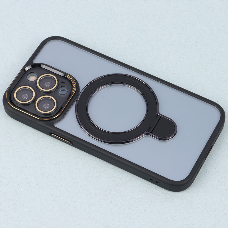 قاب PC شفاف مگ سیف Eason Case استند شو محافظ لنزدار iPhone 13 Pro