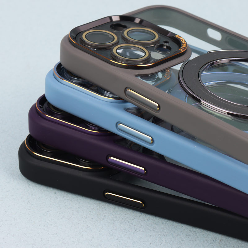 قاب PC شفاف مگ سیف Eason Case استند شو محافظ لنزدار iPhone 13 Pro