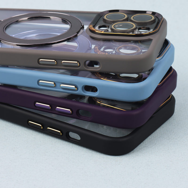قاب PC شفاف مگ سیف Eason Case استند شو محافظ لنزدار iPhone 13 Pro