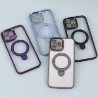 قاب PC شفاف مگ سیف Eason Case استند شو محافظ لنزدار iPhone 13 Pro Max