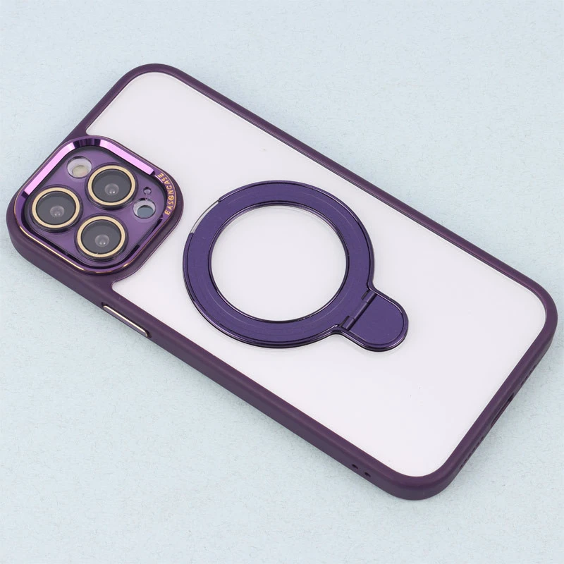 قاب PC شفاف مگ سیف Eason Case استند شو محافظ لنزدار iPhone 13 Pro Max