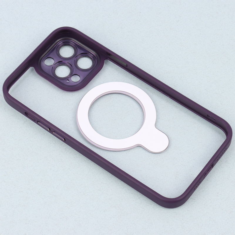 قاب PC شفاف مگ سیف Eason Case استند شو محافظ لنزدار iPhone 13 Pro Max
