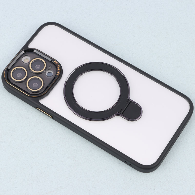 قاب PC شفاف مگ سیف Eason Case استند شو محافظ لنزدار iPhone 13 Pro Max