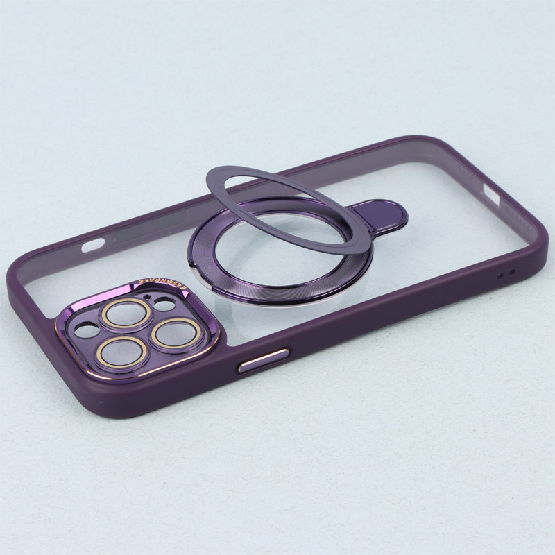 قاب PC شفاف مگ سیف Eason Case استند شو محافظ لنزدار iPhone 13 Pro Max