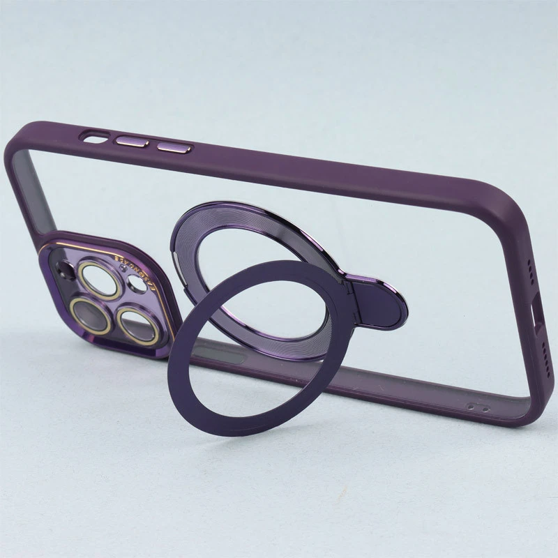 قاب PC شفاف مگ سیف Eason Case استند شو محافظ لنزدار iPhone 13 Pro Max