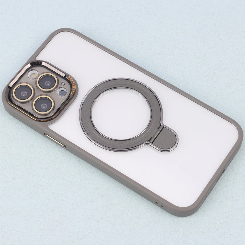 قاب PC شفاف مگ سیف Eason Case استند شو محافظ لنزدار iPhone 13 Pro Max
