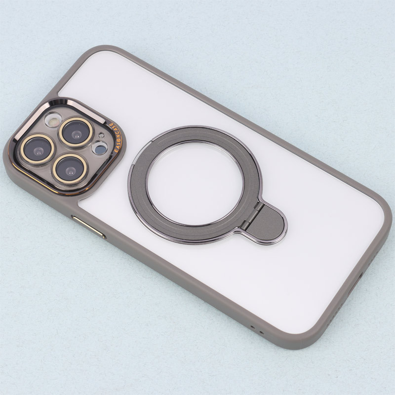 قاب PC شفاف مگ سیف Eason Case استند شو محافظ لنزدار iPhone 13 Pro Max