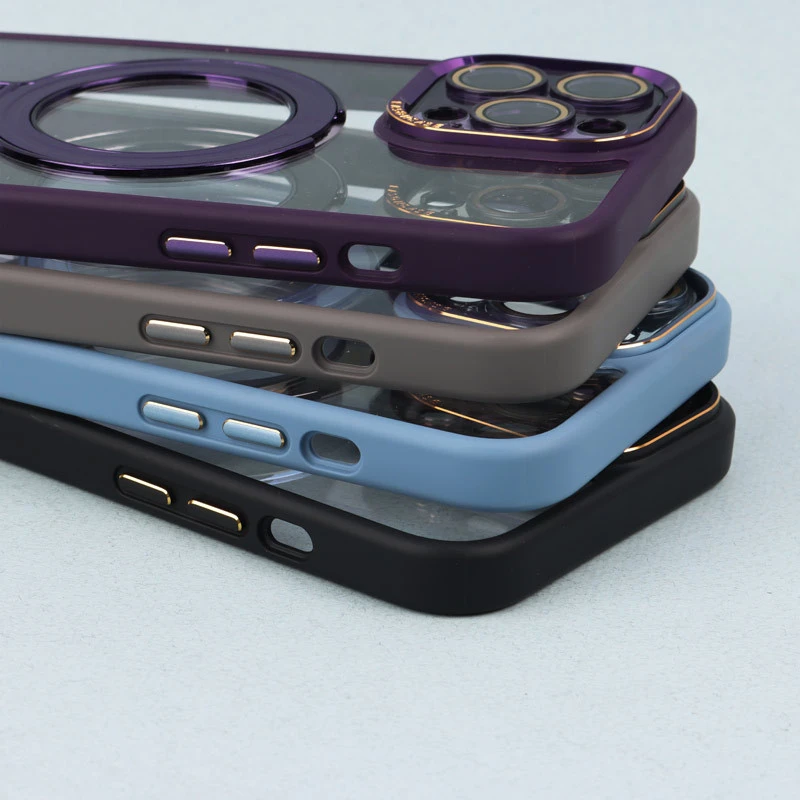 قاب PC شفاف مگ سیف Eason Case استند شو محافظ لنزدار iPhone 13 Pro Max