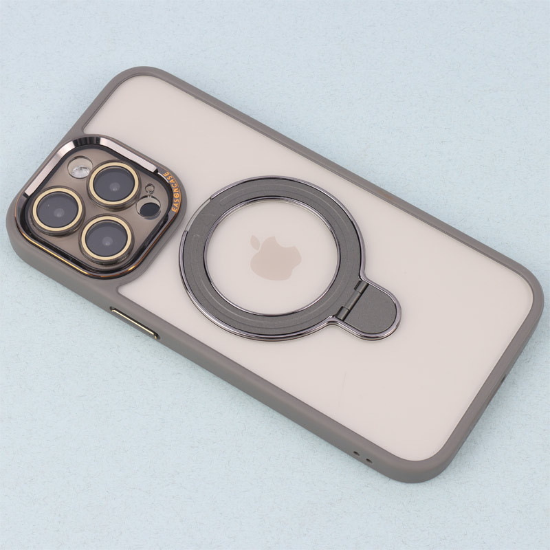 قاب PC شفاف مگ سیف Eason Case استند شو محافظ لنزدار iPhone 14 Pro Max