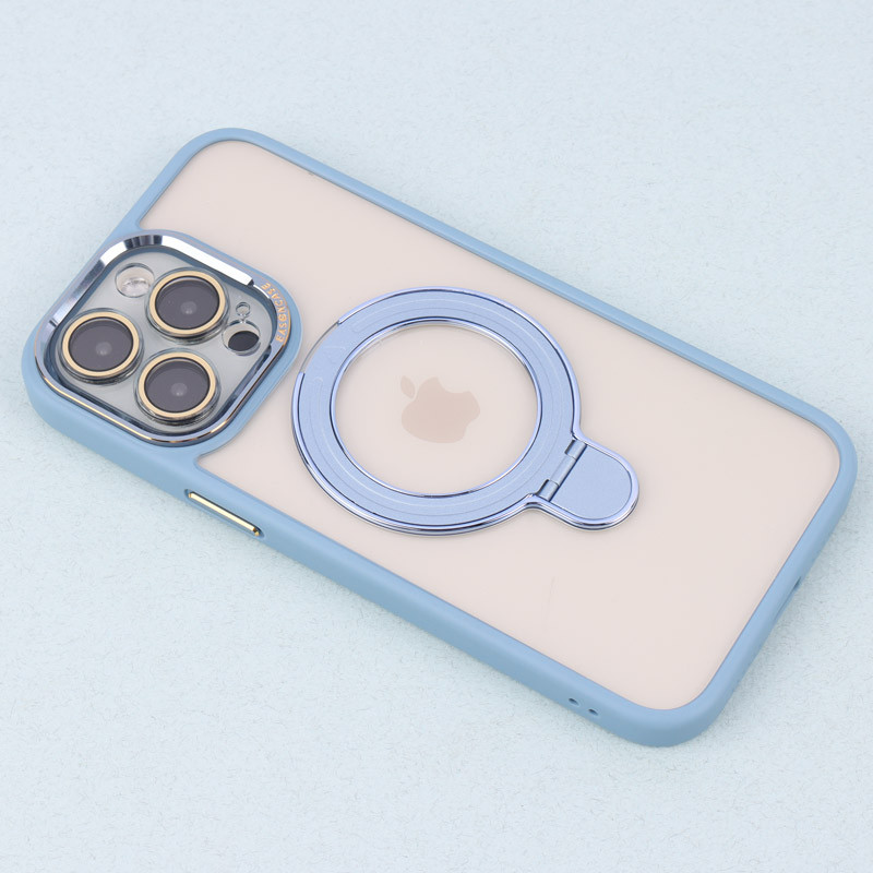 قاب PC شفاف مگ سیف Eason Case استند شو محافظ لنزدار iPhone 14 Pro Max
