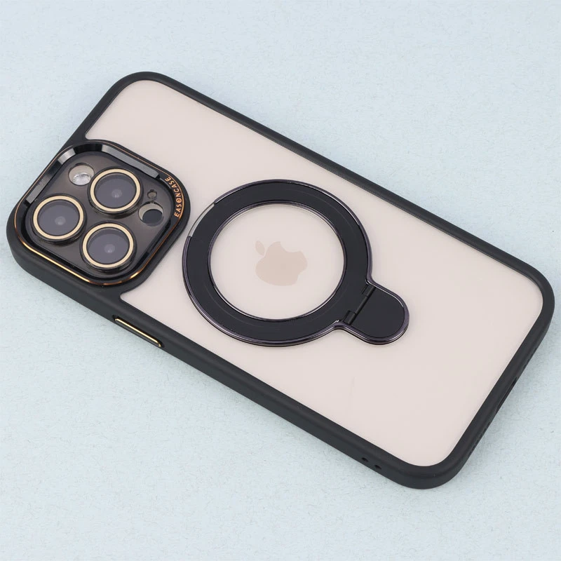 قاب PC شفاف مگ سیف Eason Case استند شو محافظ لنزدار iPhone 14 Pro Max