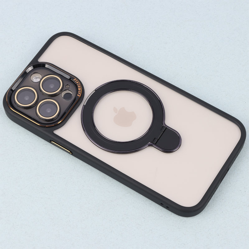 قاب PC شفاف مگ سیف Eason Case استند شو محافظ لنزدار iPhone 14 Pro Max