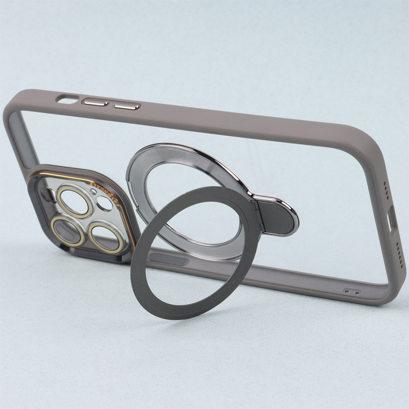 قاب PC شفاف مگ سیف Eason Case استند شو محافظ لنزدار iPhone 14 Pro Max