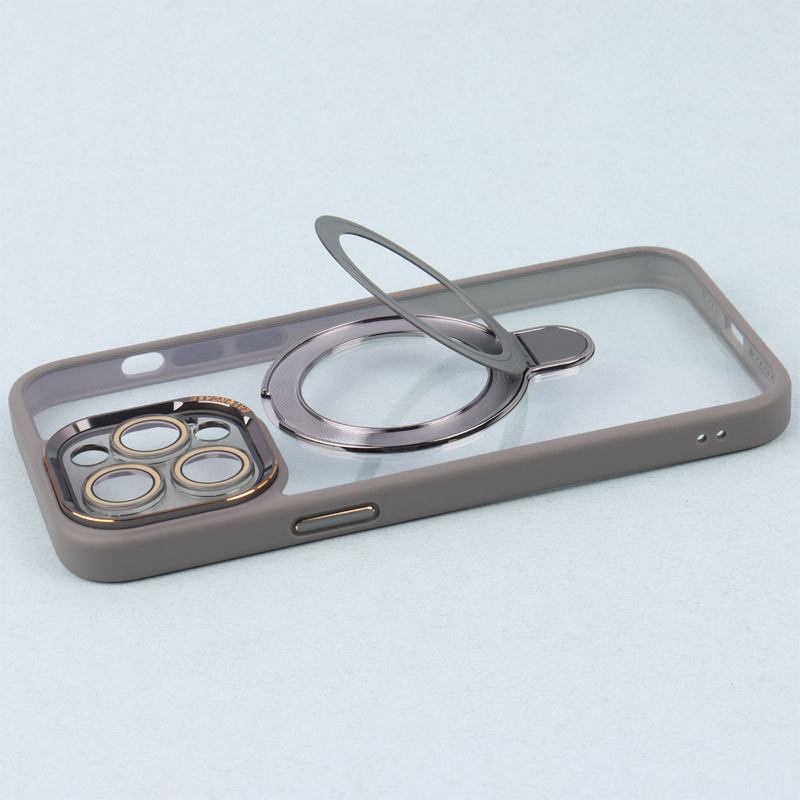 قاب PC شفاف مگ سیف Eason Case استند شو محافظ لنزدار iPhone 14 Pro Max