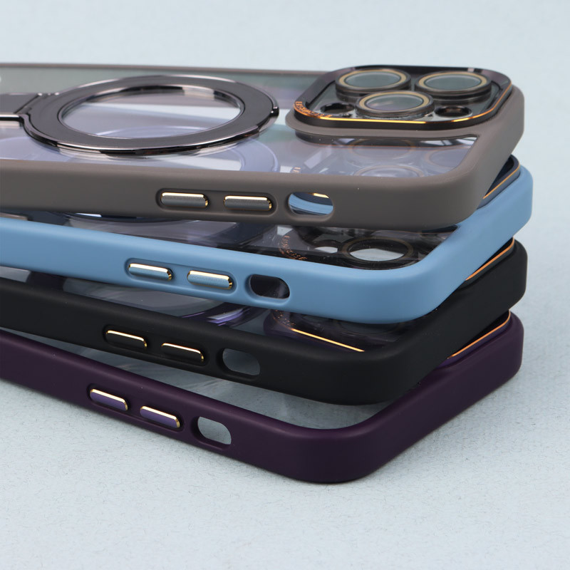 قاب PC شفاف مگ سیف Eason Case استند شو محافظ لنزدار iPhone 14 Pro Max