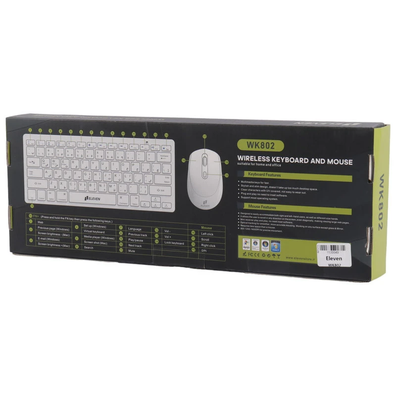 کیبورد و موس بی سیم ایلون WK802