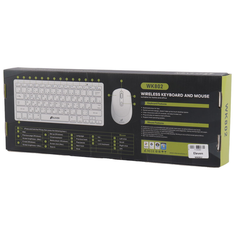 کیبورد و موس بی سیم ایلون WK802