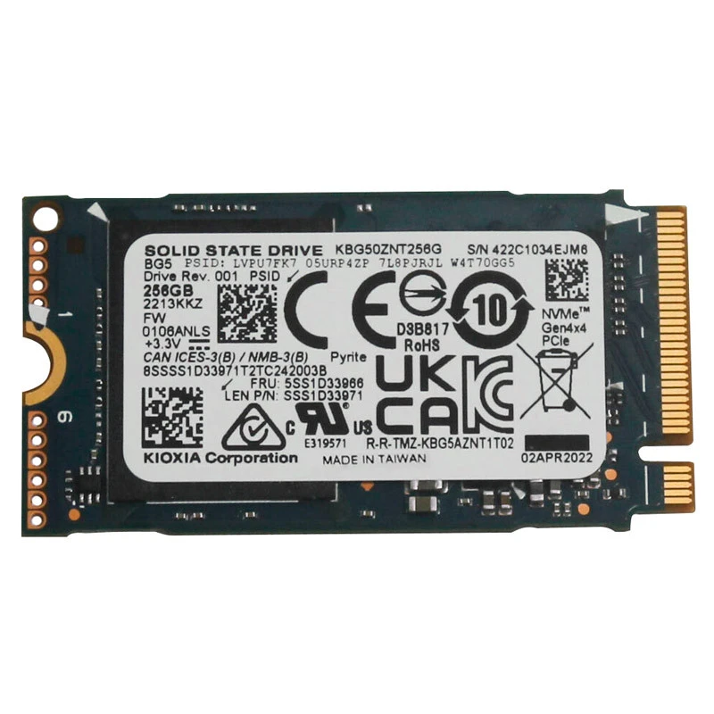 حافظه SSD کیوکسیا Kioxia KBG50ZNT256G 256GB M.2 استوک