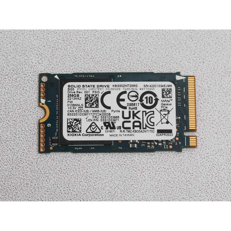حافظه SSD کیوکسیا Kioxia KBG50ZNT256G 256GB M.2 استوک