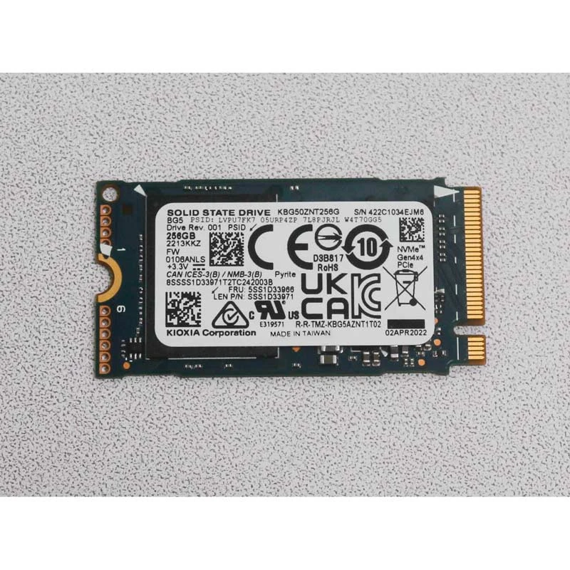 حافظه SSD کیوکسیا Kioxia KBG50ZNT256G 256GB M.2 استوک