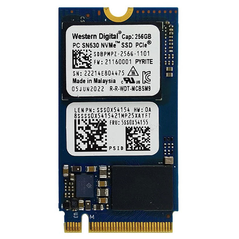 حافظه SSD وسترن دیجیتال Western Digital SN530 1101 256GB M.2 استوک