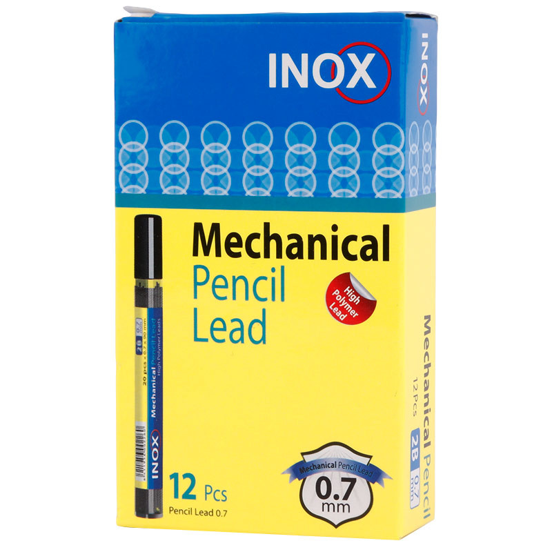 نوک مداد نوکی Inox 0.7mm 2B بسته 12 عددی