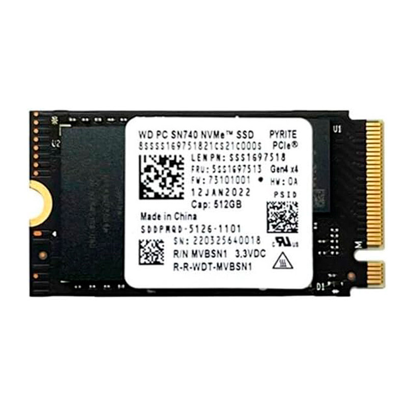 حافظه SSD وسترن دیجیتال Western Digital SN740 512GB M.2 استوک