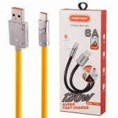 کابل تایپ سی فست شارژ Firstyou FY-001 6A 120W 1m