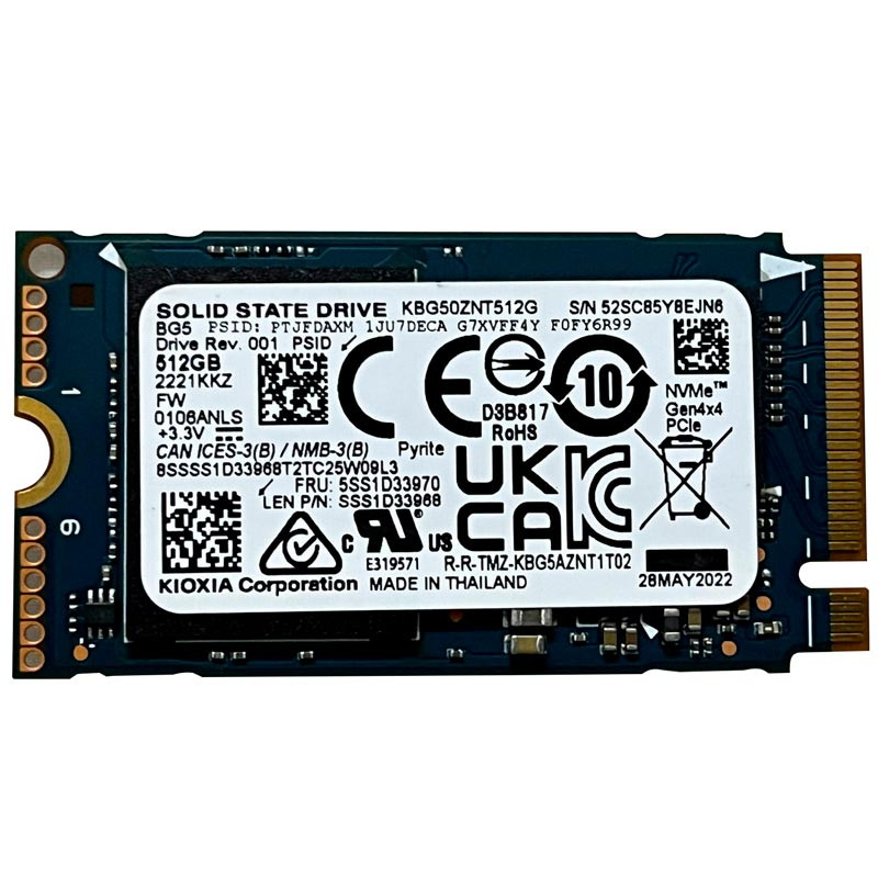 حافظه SSD کیوکسیا Kioxia BG5 KBG50ZNT512G 512GB M.2 استوک