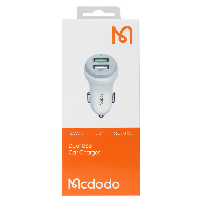 شارژر فندکی فست شارژ Mcdodo CC-3840 QC3.0 2.4A 30W