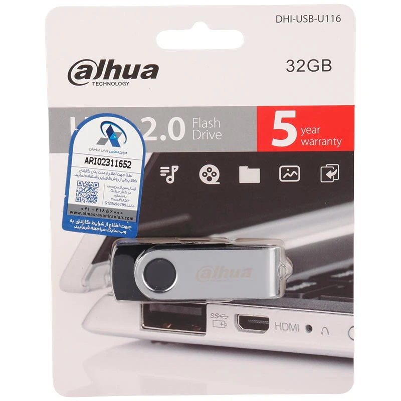 فلش 32 گیگ داهوا Dahua U116