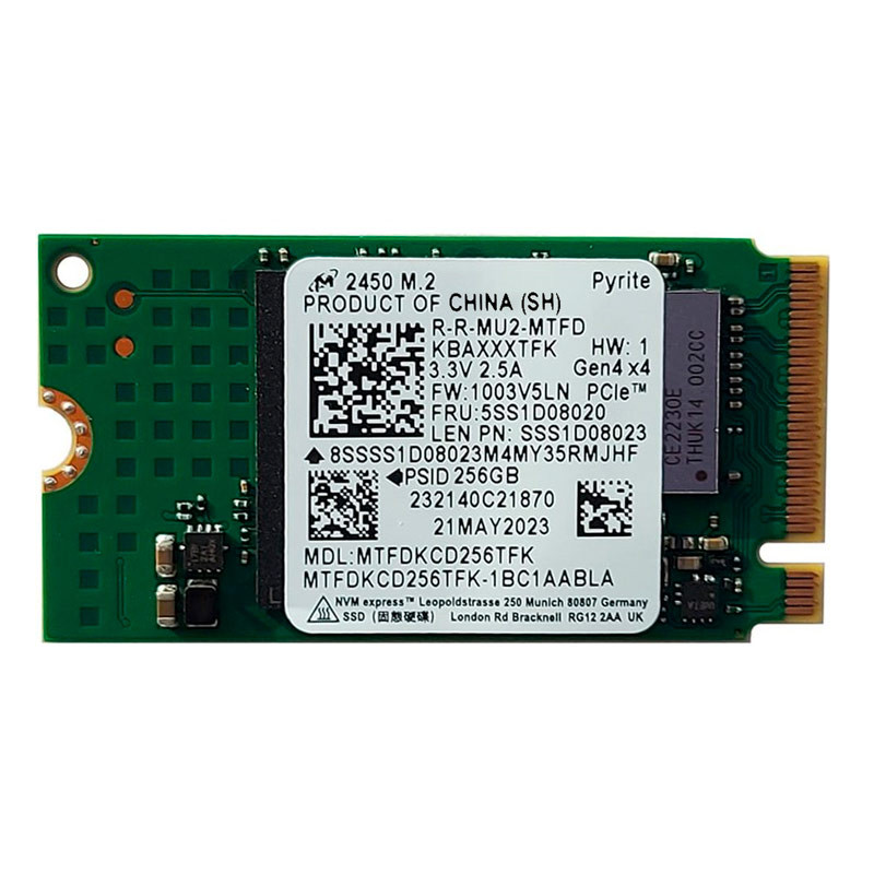 حافظه SSD میکرون Micron MTFDKCD256TFK 256GB M.2 استوک