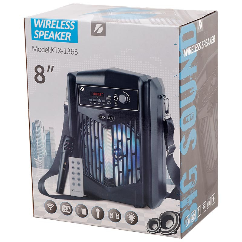 اسپیکر بلوتوثی رم و فلش خور KTX-1365 + میکروفون و ریموت کنترل