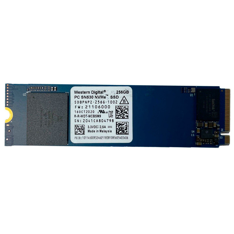 حافظه SSD وسترن دیجیتال Western Digital SN530 1002 256GB M.2 استوک