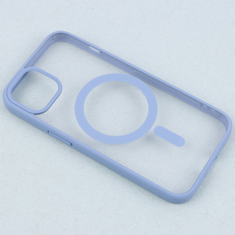 قاب PC شفاف دور رنگی مگ سیف iPhone 13