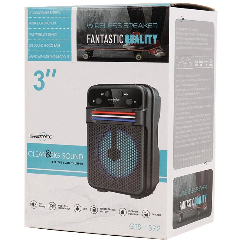 اسپیکر بلوتوثی رم و فلش خور Greatnice GTS-1372