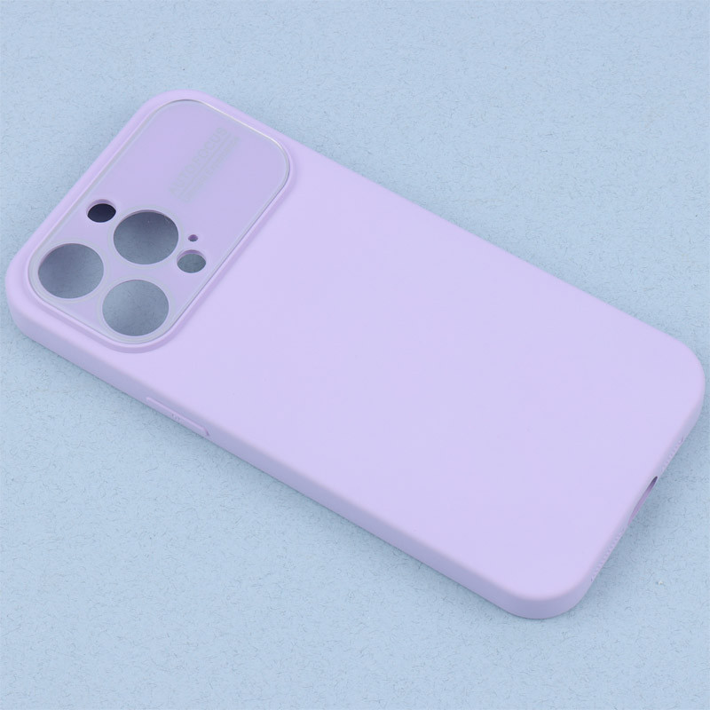 قاب سیلیکونی Auto Focus محافظ لنزدار iPhone 15 Pro Max
