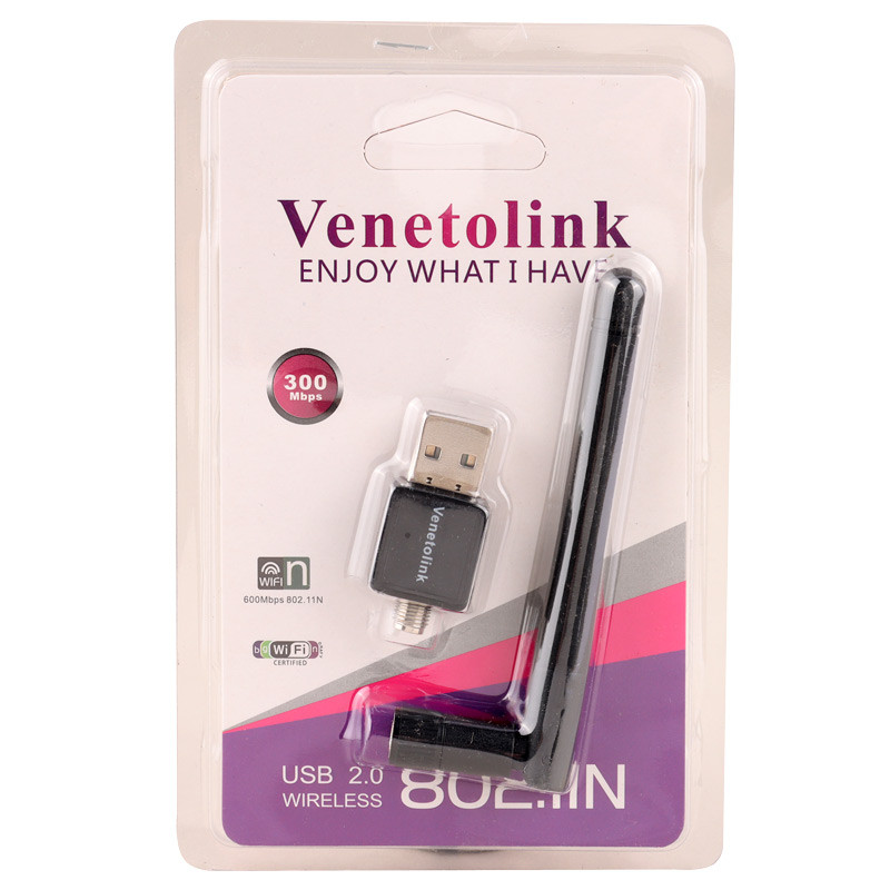کارت شبکه بی سیم آنتن دار Venetolink 802.11N 300Mbps کد 2