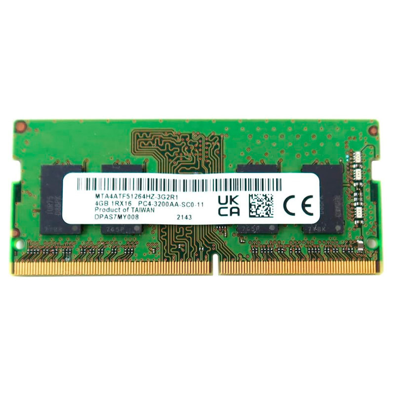 رم لپ تاپ Micron MTA4ATF51264HZ-3G2R1 DDR4 4GB 3200MHz CL22 استوک