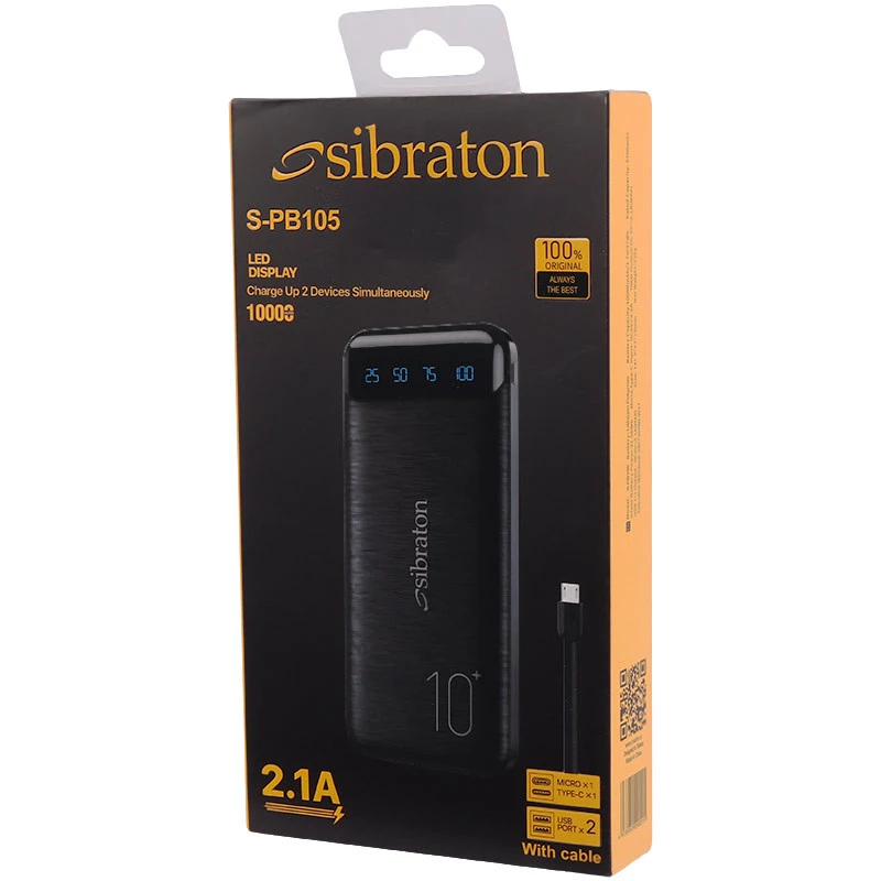 پاور بانک 10000سیبراتون Sibraton S-PB105 37W