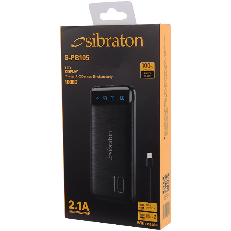 پاور بانک 10000سیبراتون Sibraton S-PB105 37W