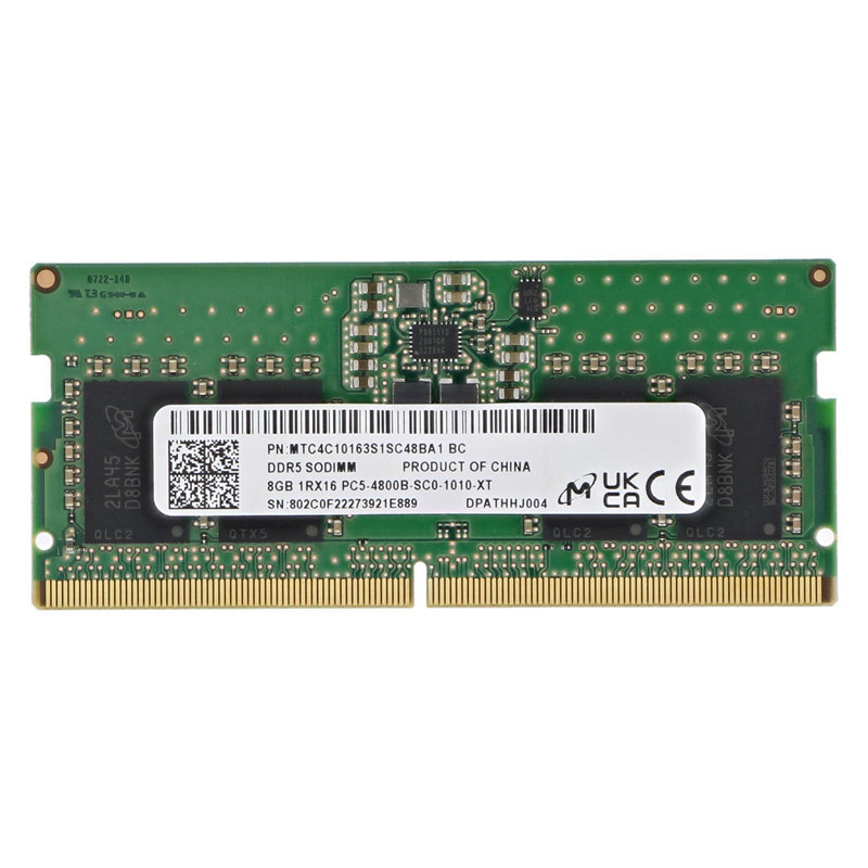 رم لپ تاپ Micron MTC4C10163S1SC48BA1 DDR5 8GB 4800MHz CL40 استوک