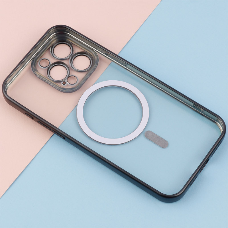 قاب مگ سیف اورجینال الکتروپلیت BIGC محافظ لنزدار iPhone 15 Pro Max