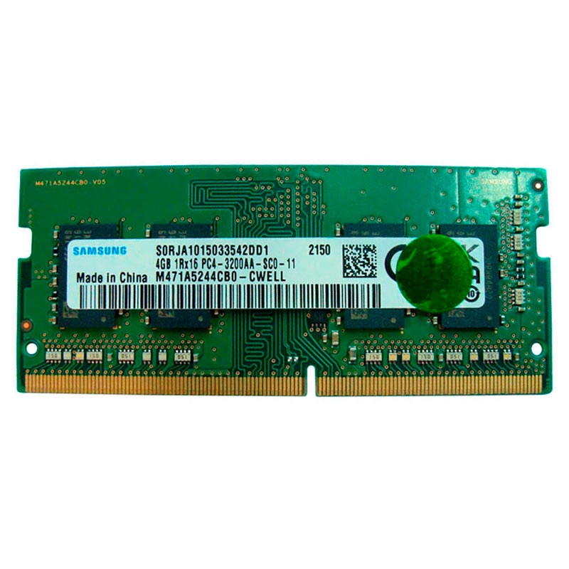 رم لپ تاپ Samsung M471A5244CB0-CWELL DDR4 4GB 3200MHz CL22 استوک