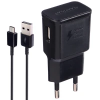 شارژر دیواری فست شارژ Samsung Galaxy S10 EP-TA200 2A 15W + کابل تایپ سی