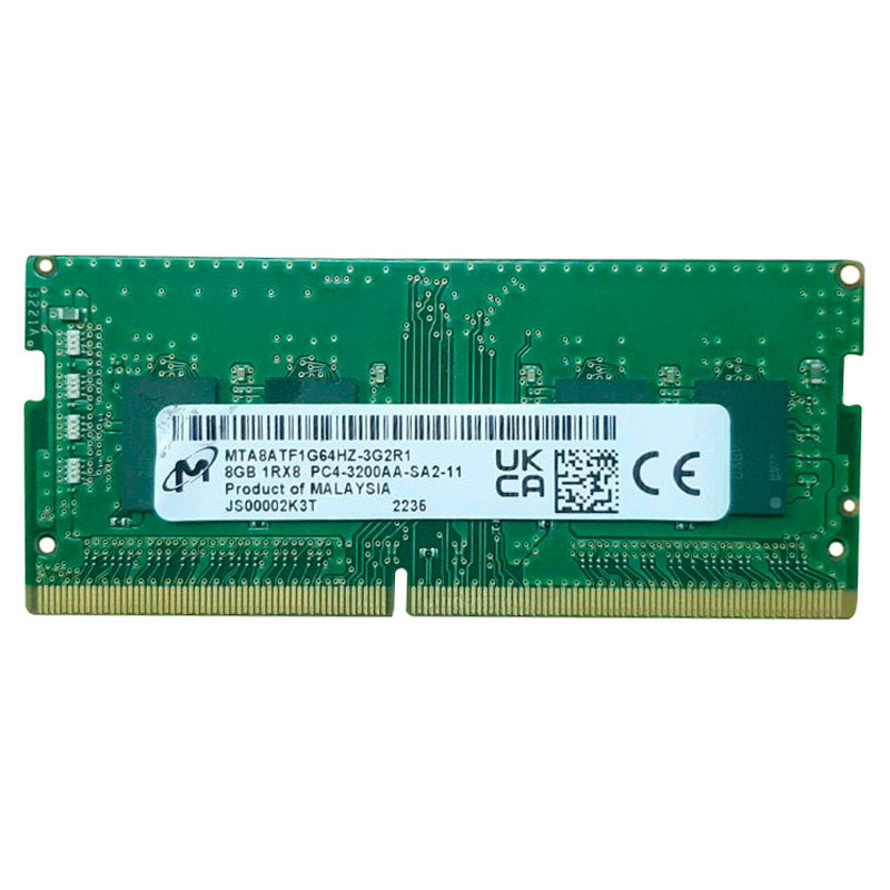 رم لپ تاپ Micron MTA8ATF1G64HZ-3G2R1 DDR4 8GB 3200MHz CL22 استوک