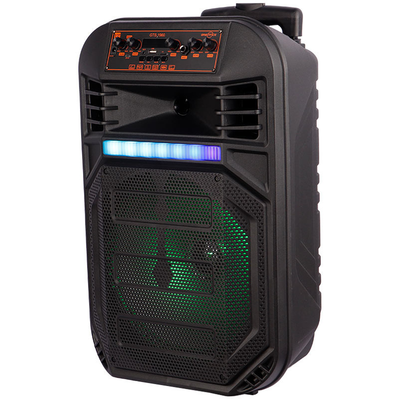 اسپیکر چمدانی بلوتوثی رم و فلش خور Greatnice GTS-1960 + میکروفون و ریموت کنترل