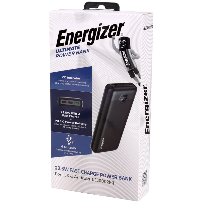 پاور بانک فست شارژ 30000 انرجایزر Energizer UE30002PQ 22.5W