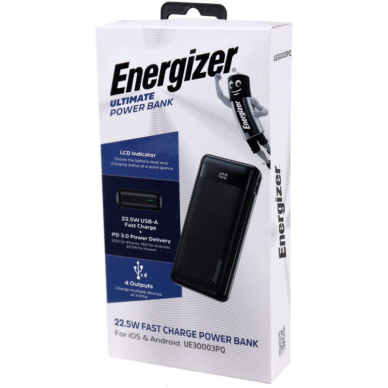 پاور بانک فست شارژ 30000 انرجایزر Energizer UE30003PQ PD3.0 22.5W